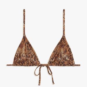 Weworewhat python cooper bikini top M